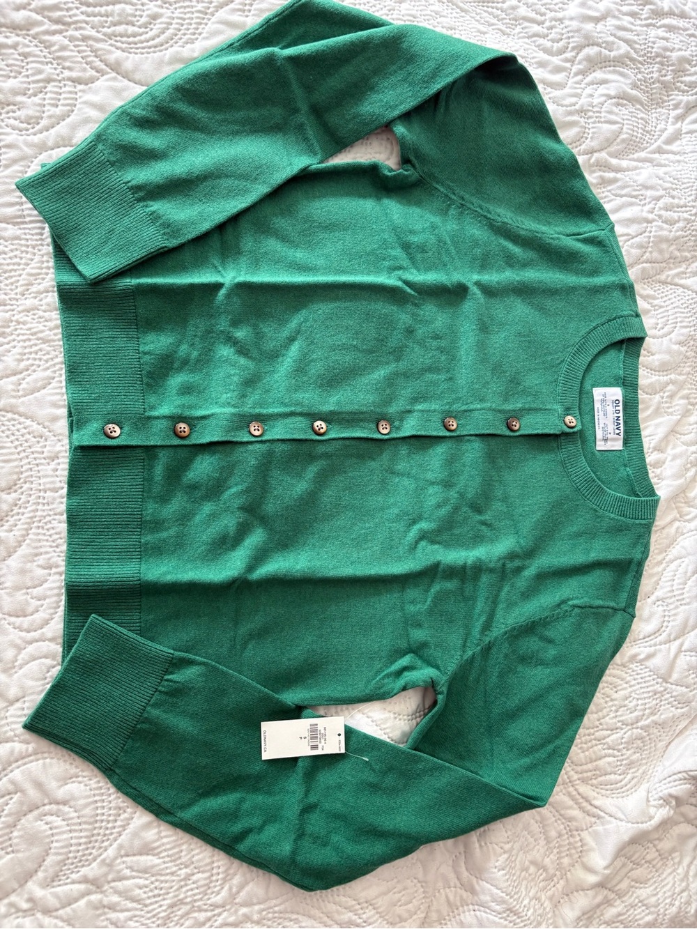 Old Navy Green Button-Front Women's Cardigan